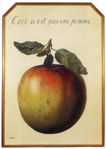 Ceci n'est pas une pomme. René Magritte, 1964